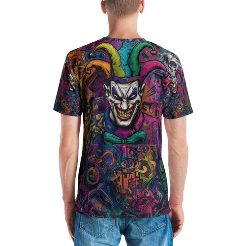 Neon Carnival Jester all-over print T-shirt back view